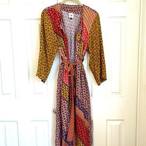 CABI- kimono -Colorful long western style. XS